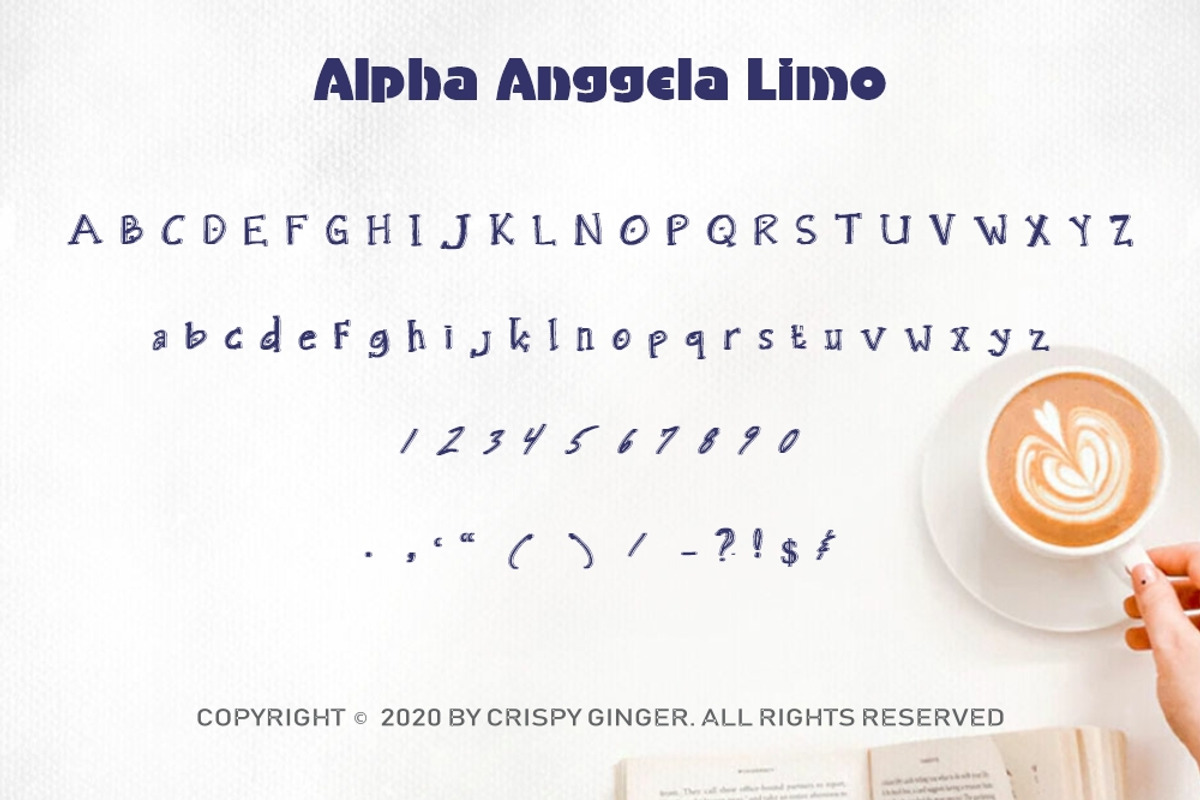 Alpha Anggela - 18 Font styles, a Script Font by Gblack Id (Photo 9 of 13)