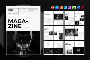 Magazine Template, a Magazine Template by DesignCrest