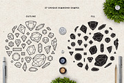 Diamonds are Forever. Modern Crystal, a Texture Illustration by Elena Paletskaya (Thumbnail 2 of 6)