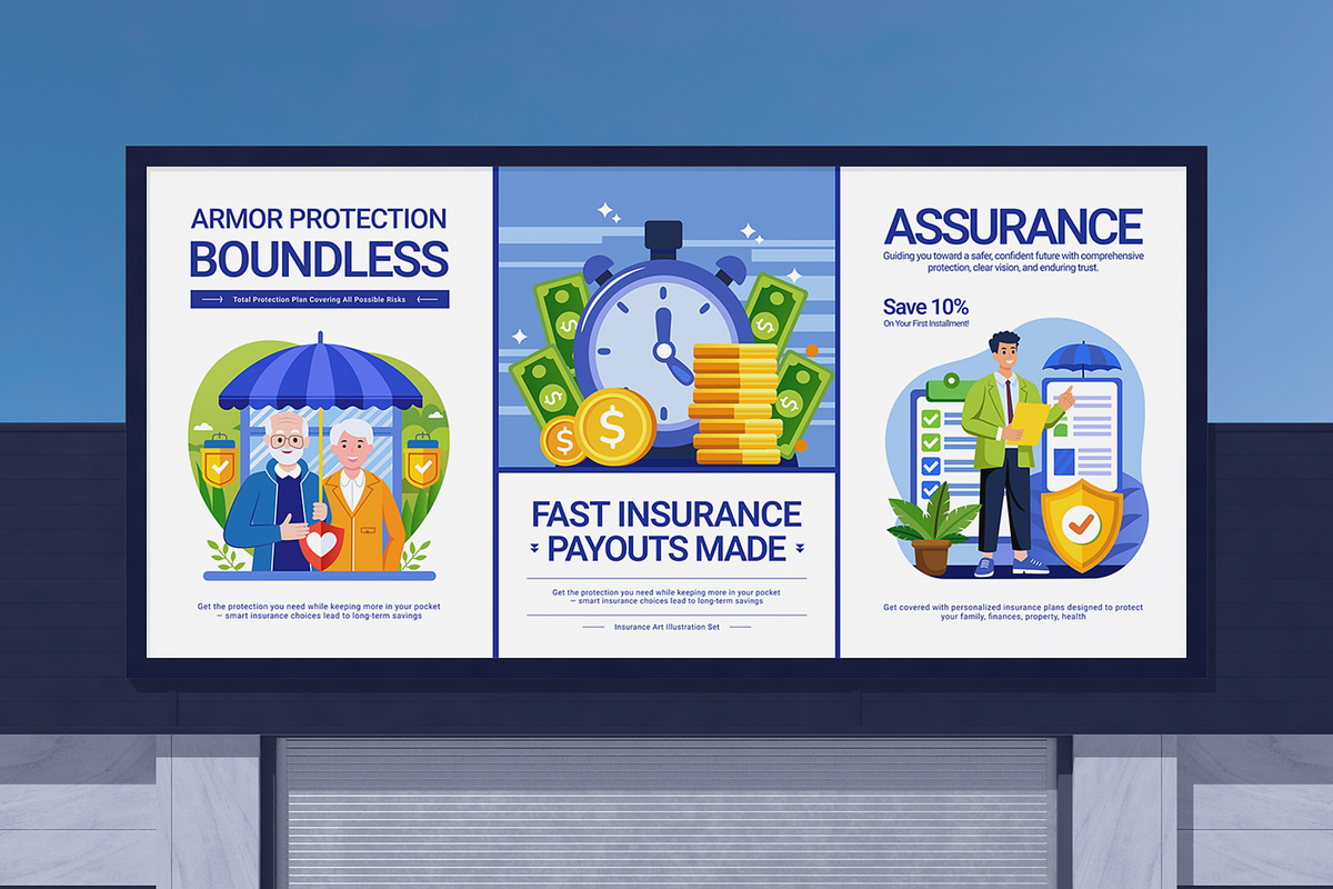 Insurance Illustration Art Set, a Healthcare Illustration by Prosymbols (Photo 4 of 9)