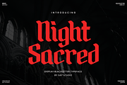 Night Sacred – Gothic Blackletter, a Blackletter Font by Say Studio (Thumbnail 1 of 10)