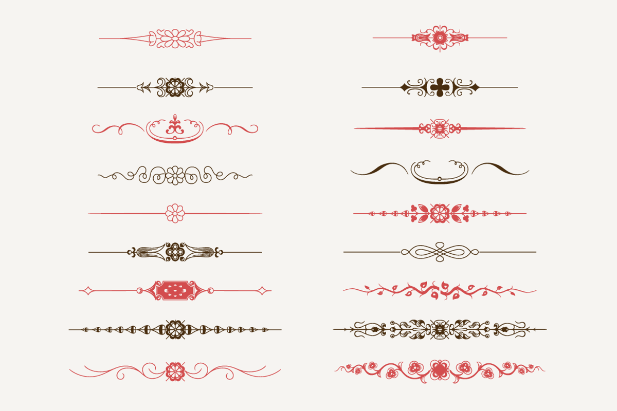 Decorative Text Dividers N°1, an Illustration by Webalys (Photo 2 of 4)