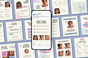 Esthetician Instagram Template, a Social Media Template by Anna Design Studio (Thumbnail 1 of 11)