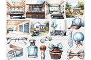 Fathers Day Clipart Bundle, a Person Illustration by GlamArtZhanna (Thumbnail 6 of 6)