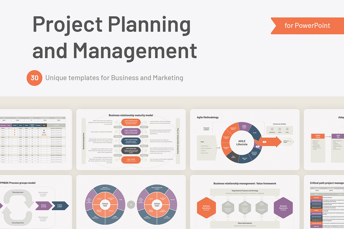 Project Plan & Management PowerPoint, a Presentation Template by HiSlide.io (Photo 1 of 5)