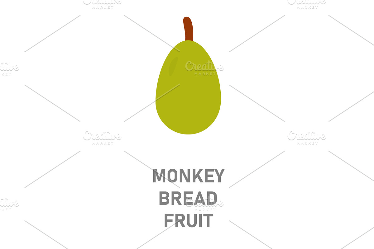 Monkey bread fruit, baobab. Rare, a Food Illustration by GraphiShop
