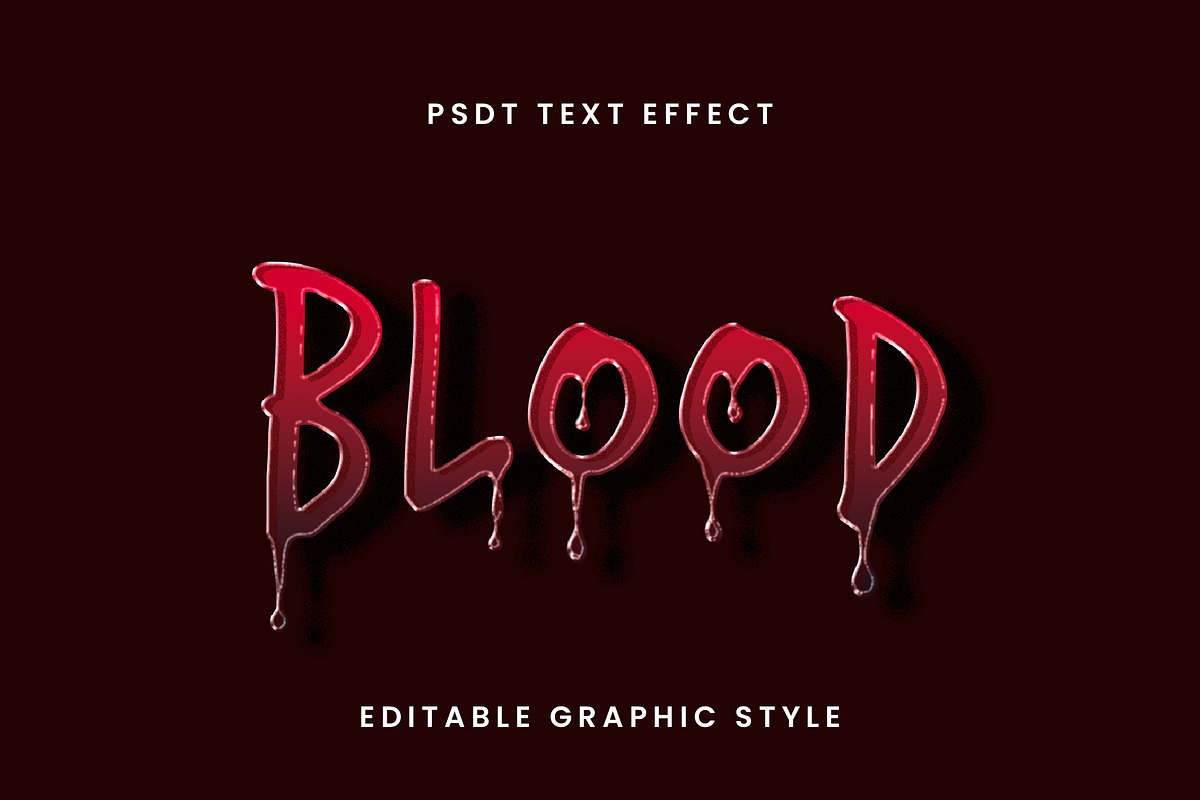 Dripping Blood Text Effect