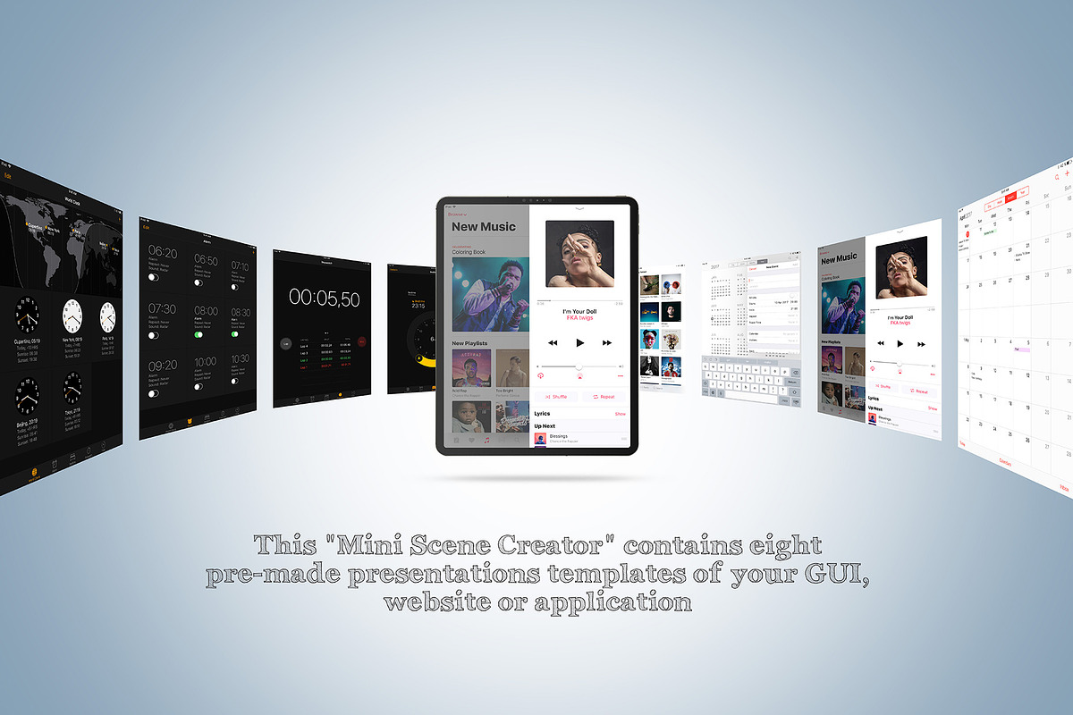 iPad Pro (2018) Mockup, an iPad Mockup by Zabiegala MP (Photo 7 of 15)