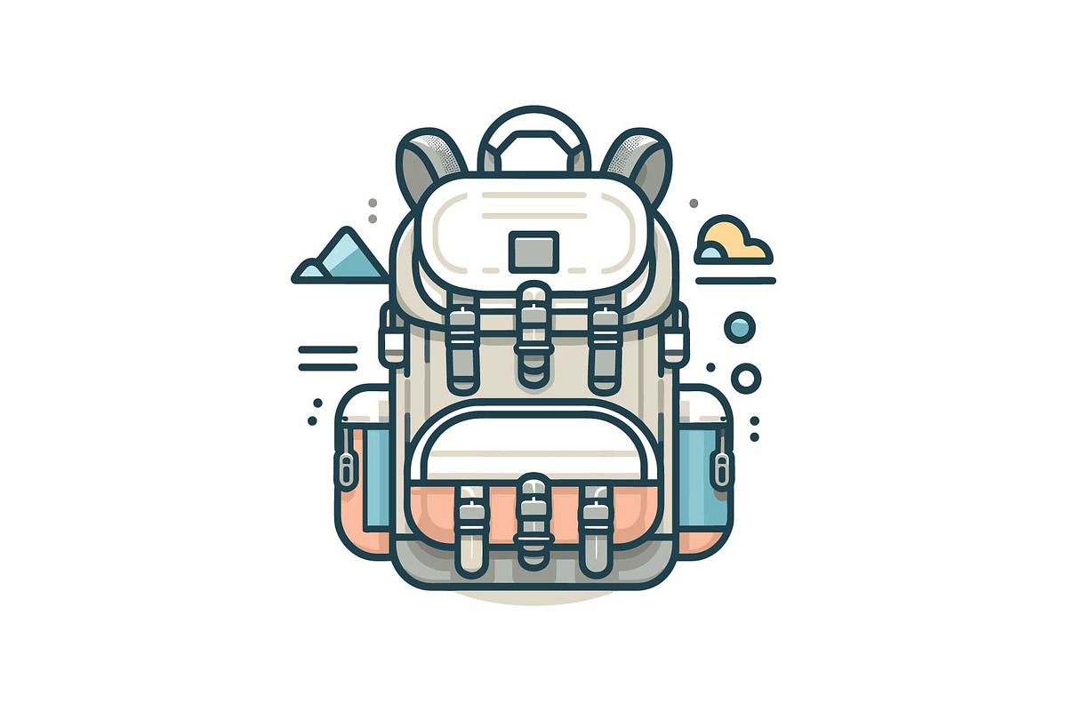 Adventure Hiking Bag Icons, an Object Graphic by yasushie (Photo 3 of 16)