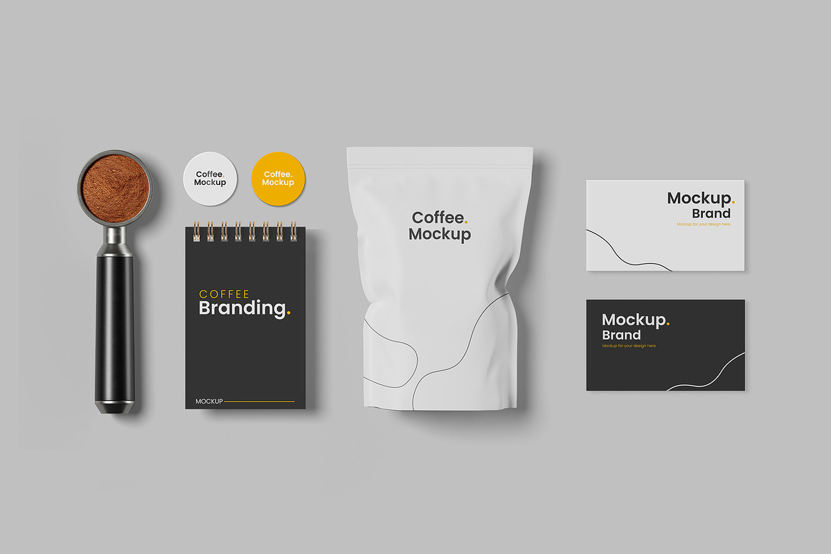 Coffee branding mockup bundle, a Cups & Container Mockup by mockupocka (Photo 5 of 11)