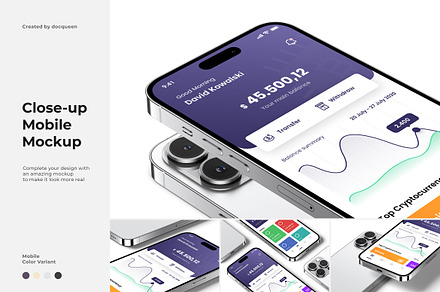 Close-Up Phone Mockup