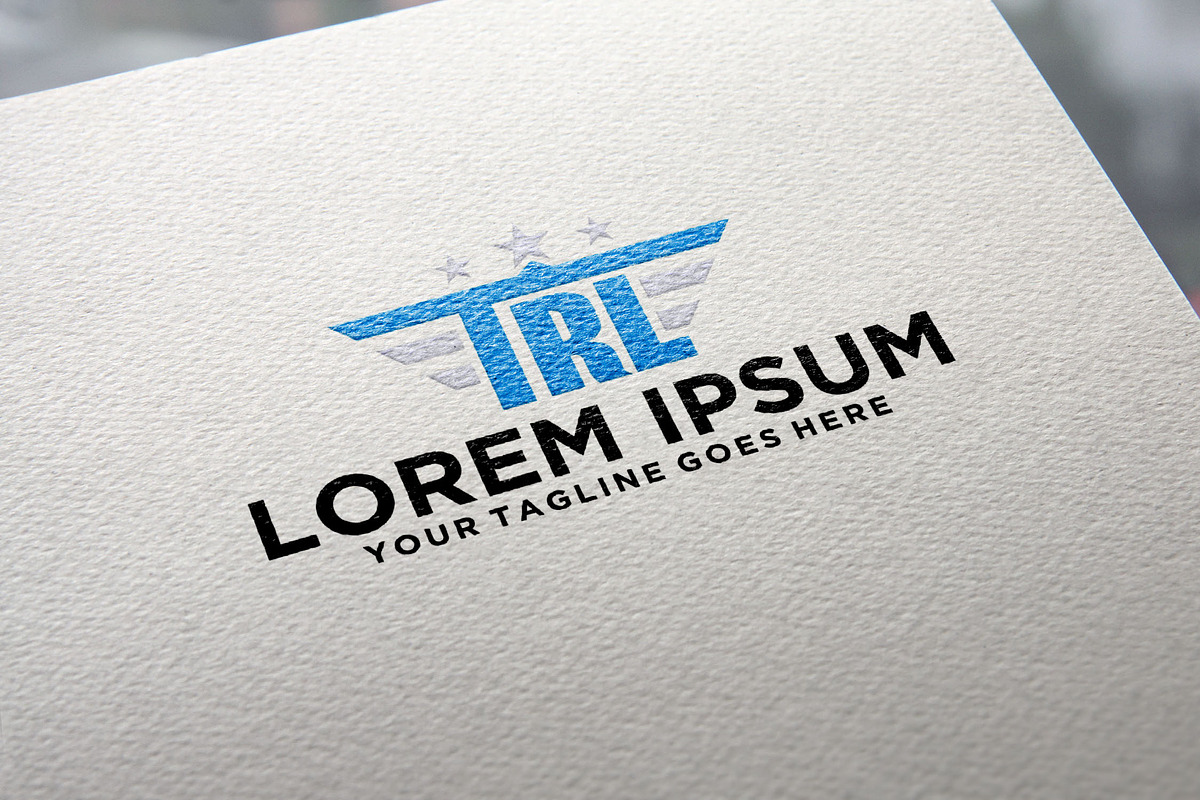 Flight school TRL letters logo, a Branding & Logo Template by REDVY CREATIVE