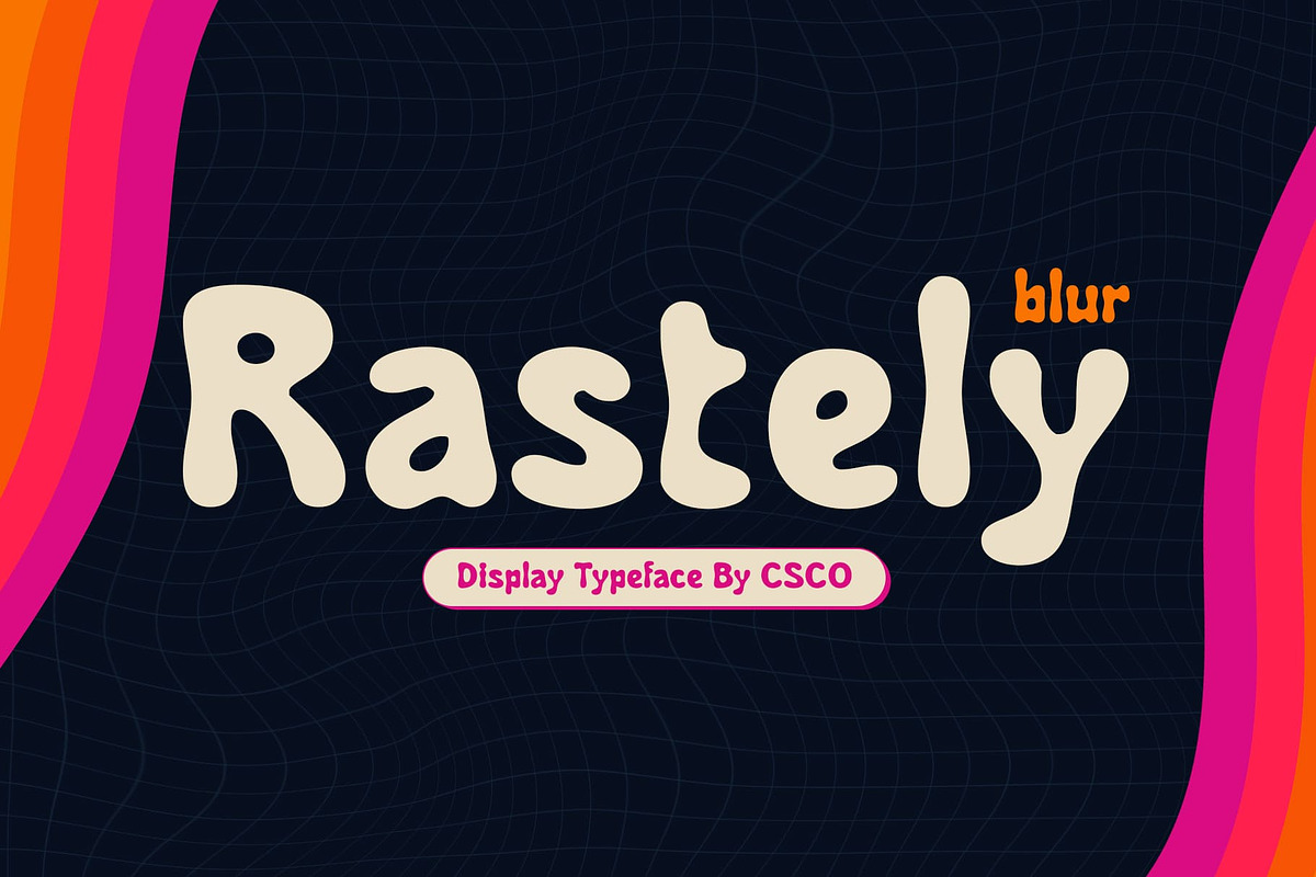 Rastely Blur, a Sans Serif Font by Craft Supply Co. (Photo 1 of 8)