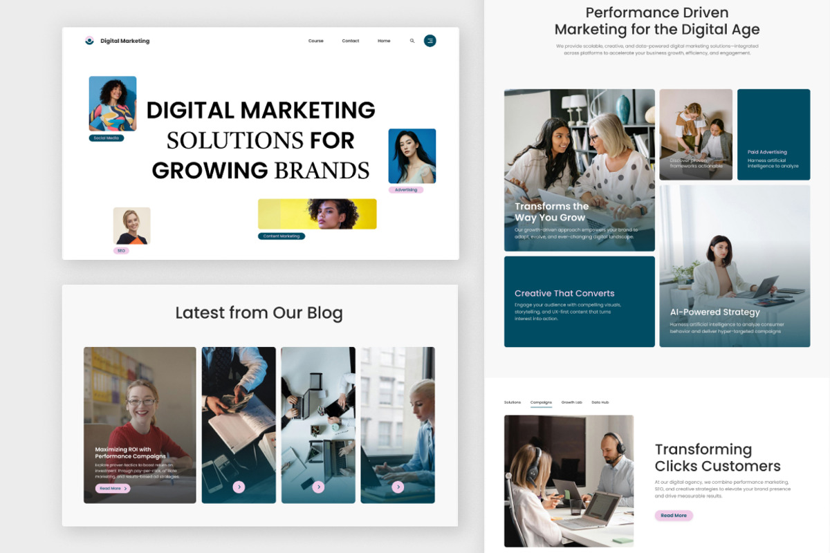 Digital Marketing Homepage, a Landing Page Template by Antstheme (Photo 2 of 2)