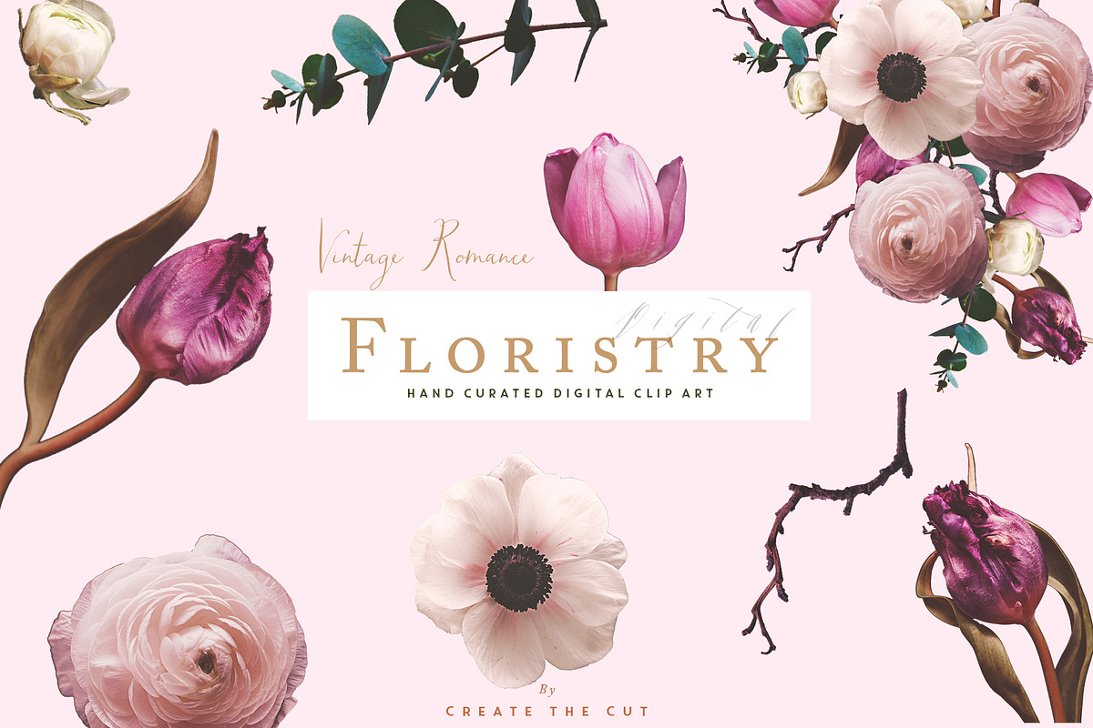 Digital Floristry - Vintage Romance, an Illustration by Create The Cut (Photo 4 of 5)