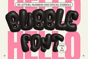 Black Bubble Letters, an Object Graphic by Kate Creative Studio (Thumbnail 1 of 7)