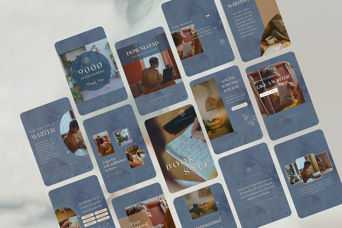 Author social media template bundle, a Social Media Template by Petite Zakka Boutique (Photo 5 of 7)
