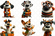 Whimsical Quirky Dog Clipart, an Illustration by Black Bird Studio (Thumbnail 5 of 6)