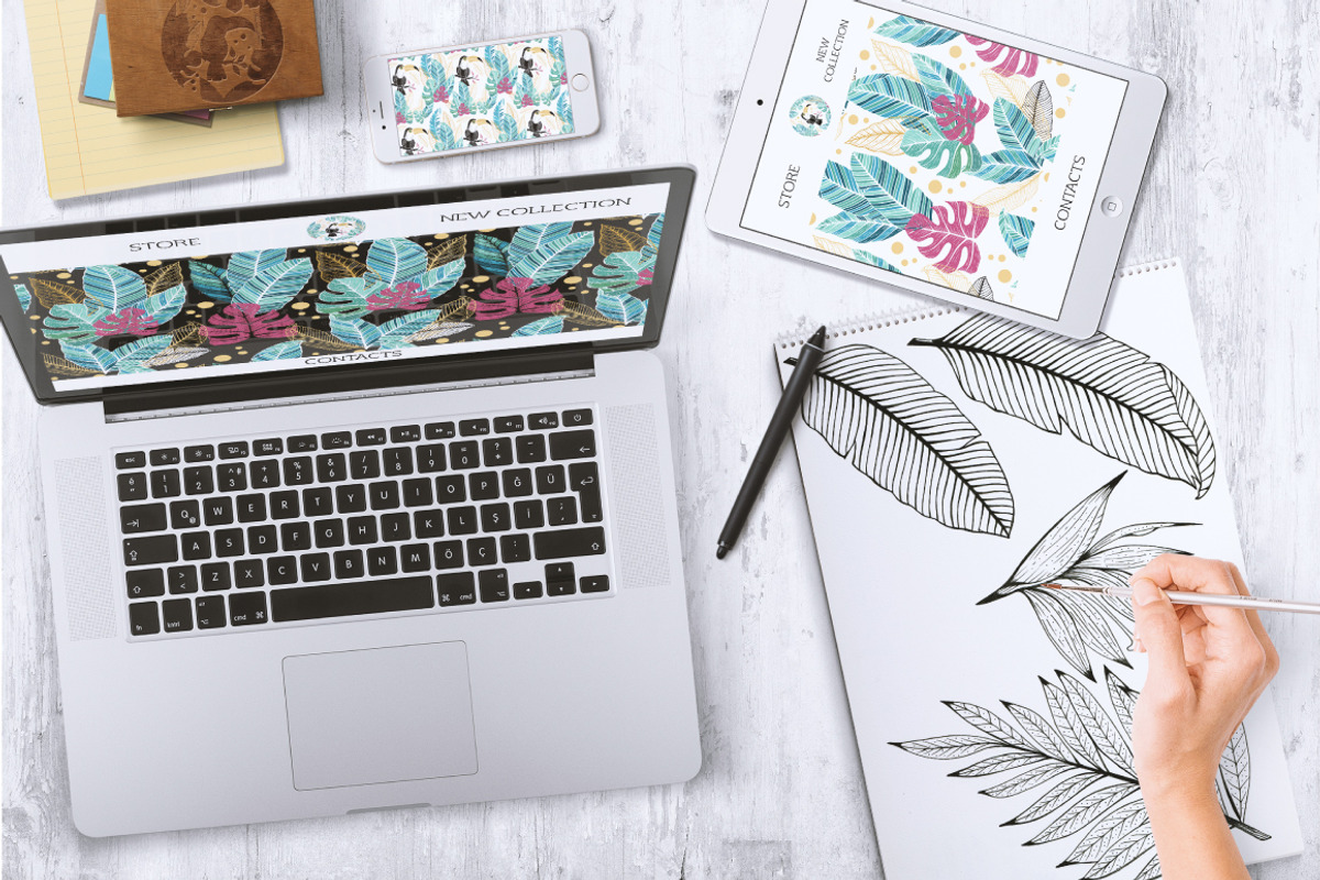 Tropics.Vector Art., an Animal Illustration by TashaDraw (Photo 2 of 9)