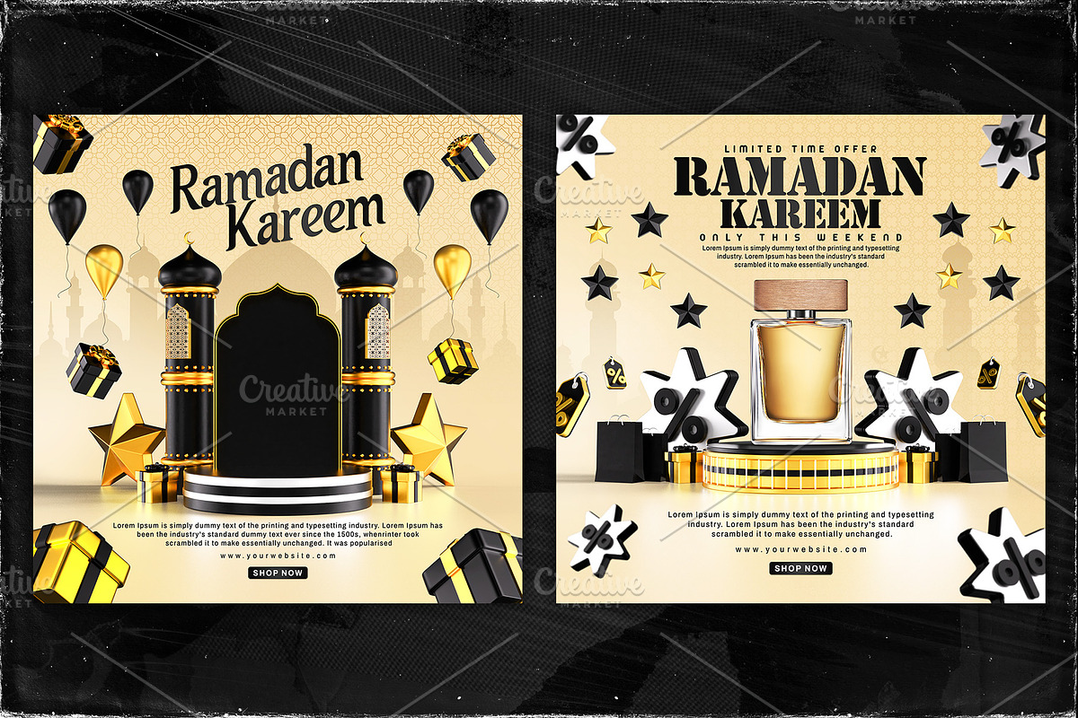 Ramadan Kareem Sale Instagram Posts, a Templates & Theme by OnurDemircan (Photo 3 of 3)