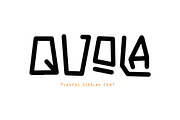 QUOLA Playful Font, a Handwritten Font by NTC Graphic (Thumbnail 1 of 8)