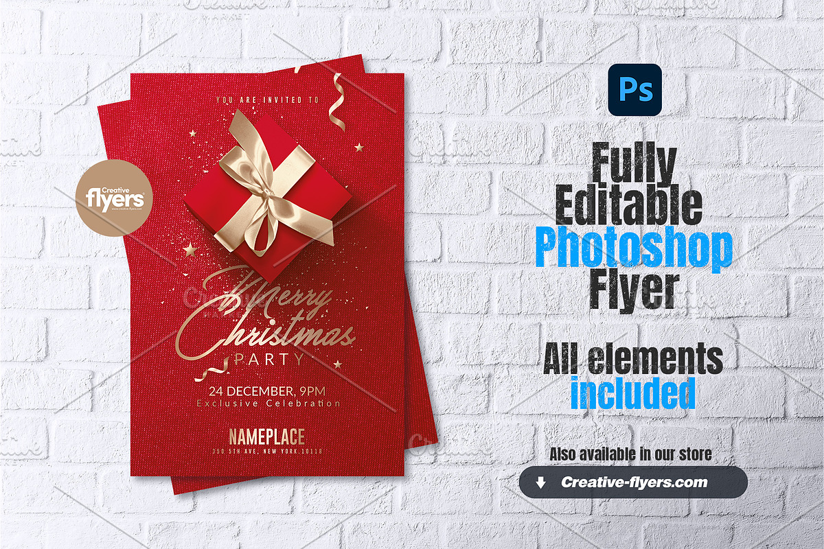 Christmas Flyer Templates, a Flyer Template by Rome B Creation (Photo 2 of 2)