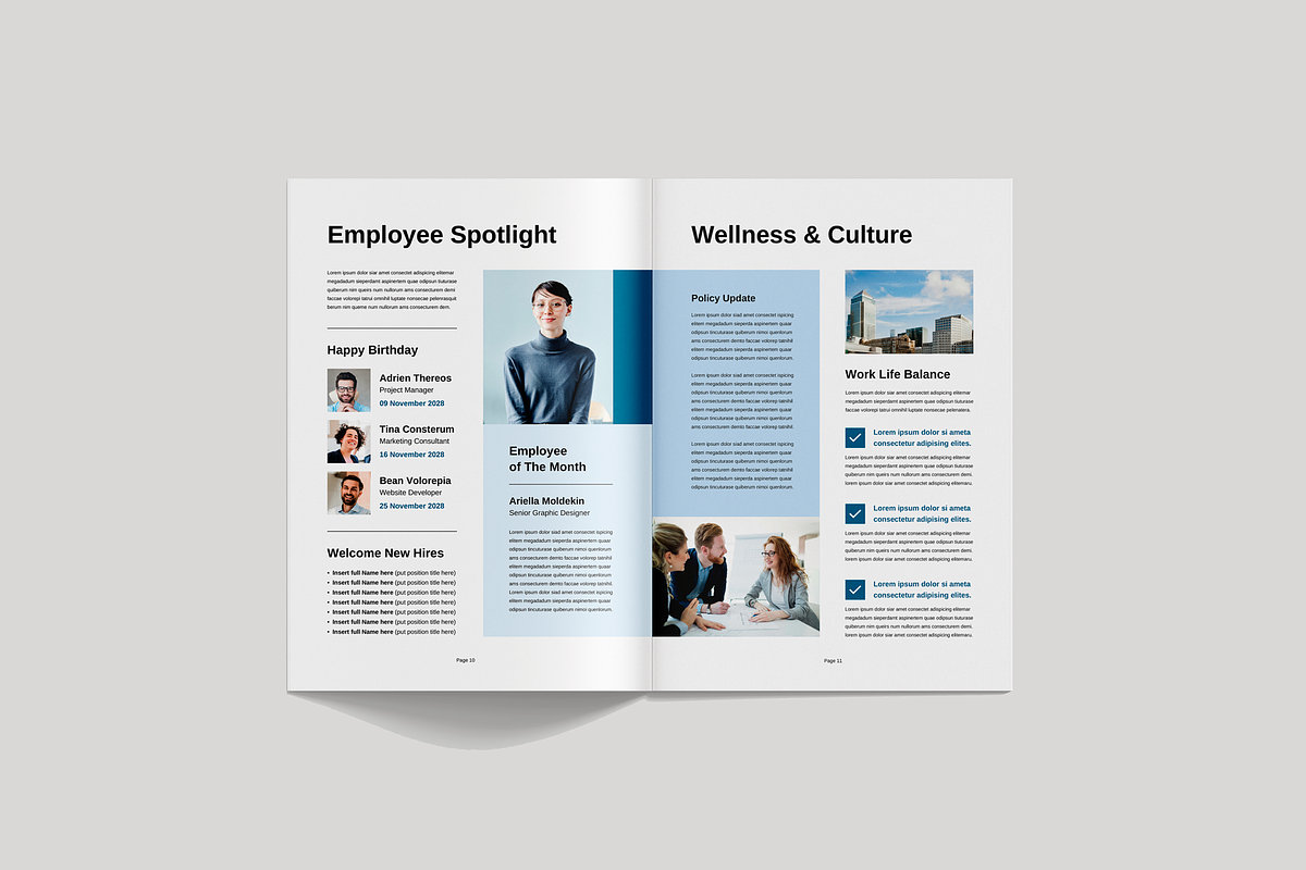 Newsletter Template | Canva & Indd, a Magazine Template by Leaflove (Photo 6 of 10)