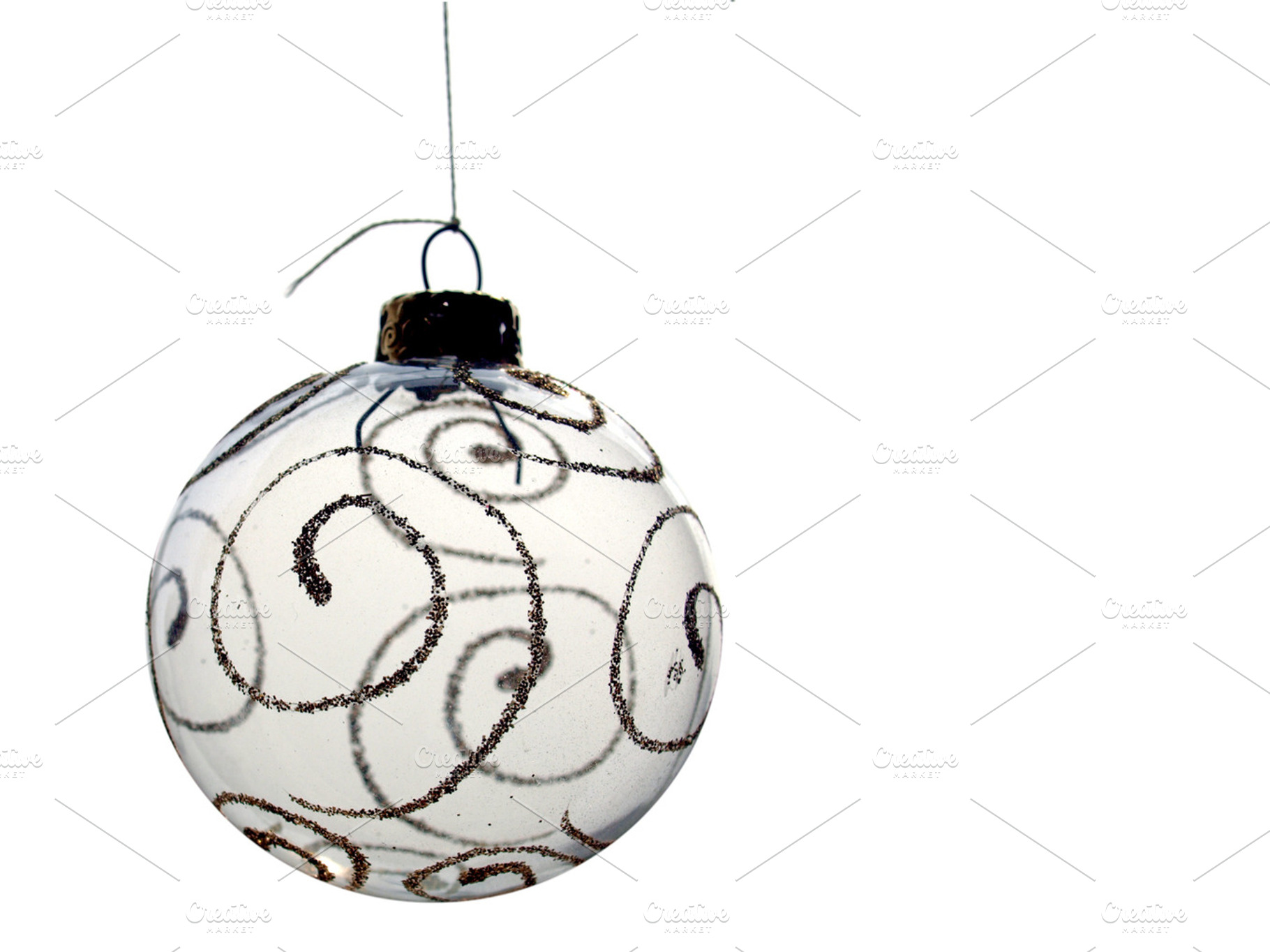 Christmas bauble containing bauble, christmas, and christmas tree