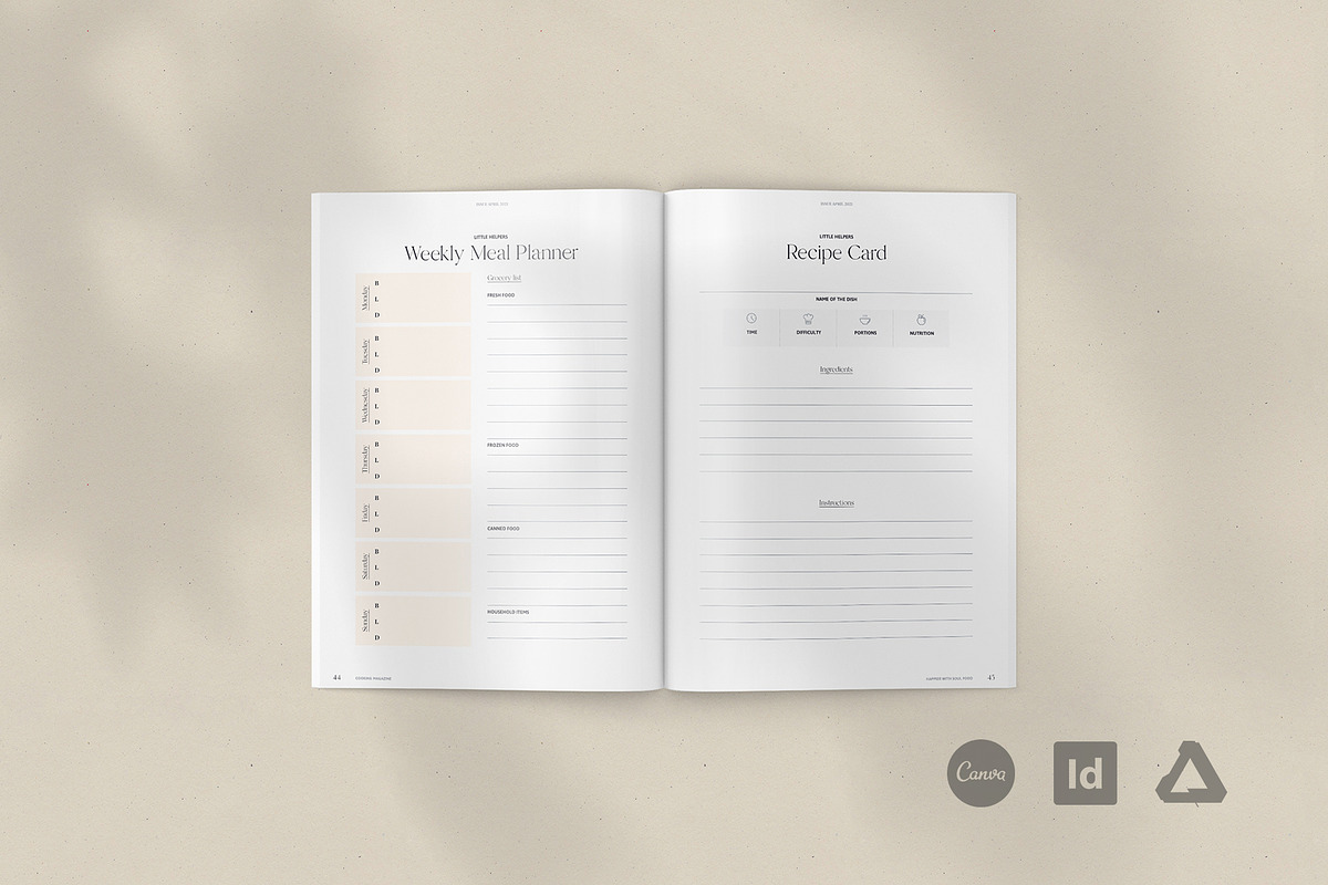 Cook- and Recipebook / Canva + Indd, a Brochure Template by Imagination Area (Photo 22 of 23)