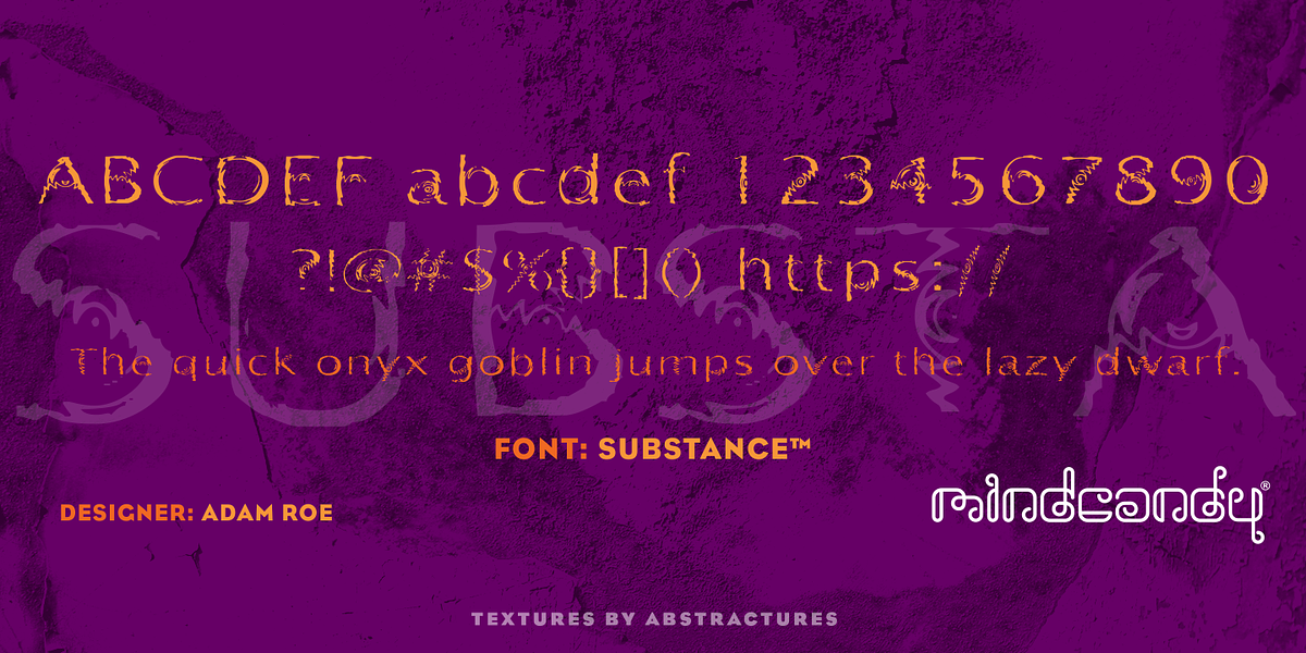 Substance™, a Font by MINDCANDY