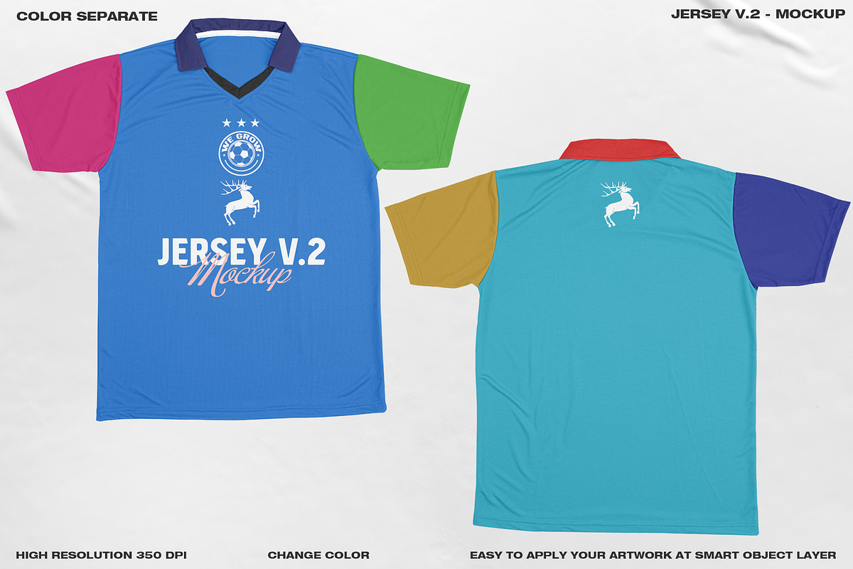 Jersey V.2 - Mockup, a Shirt Mockup by DaldSgh (Photo 7 of 14)
