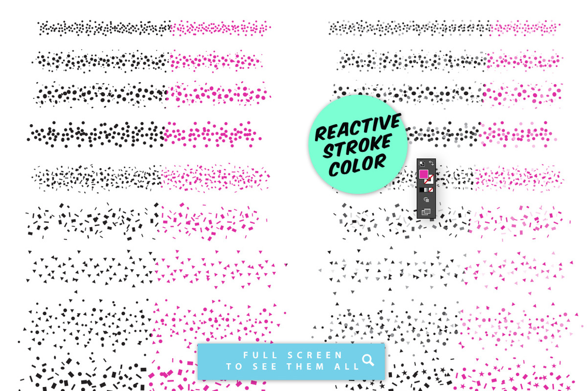 Confetti Party Illustrator Brushes, a Brush Add-On by MarkieAnn Creative (Photo 3 of 7)