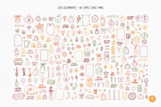 Four Seasons Line Art Bundle, a Seasonal Illustration by Alena Koval (Thumbnail 8 of 17)