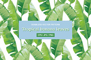 Tropical banana leaves pattern., a Pattern Graphic by Anna Smirnova (Thumbnail 1 of 4)