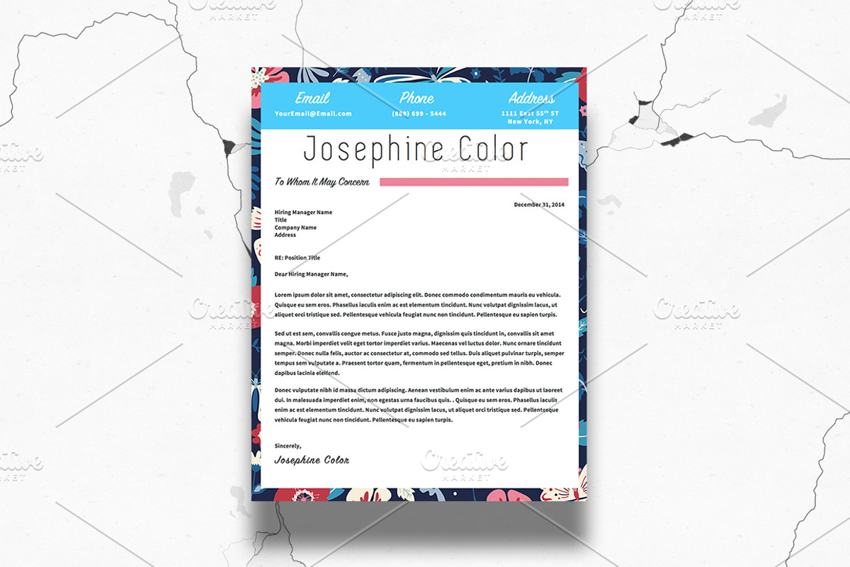 Beautiful Resume CV Template MS Word, a Resume Template by Stand Out Shop (Photo 5 of 5)