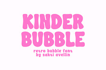Kinder Bubble - Retro Display Font