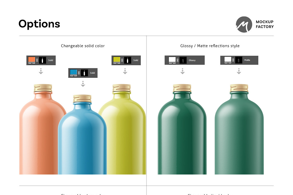 Kombucha Bottle Mockup, a Household Mockup by Mockup Factory (Photo 3 of 3)