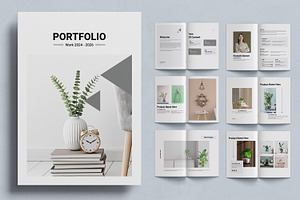 Clean and Modern Portfolio Layout, a Magazine Template by ContestDesign