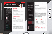 Modern Resume Layout, a Resume Template by Attractive Resume (Thumbnail 2 of 3)