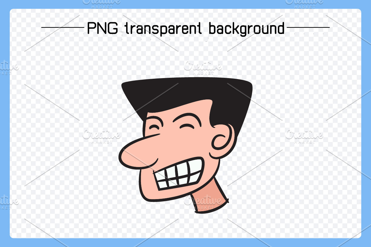Comic Male Face Avatars Illustration, a Person Illustration by Designfour (Photo 4 of 5)