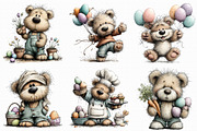 Whimsical Easter Teddy Bear Clipart, an Illustration by Libby Wishes (Thumbnail 7 of 8)