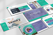 Laundry Express Google Slides, a Presentation Template by Stock Shape (Thumbnail 1 of 4)