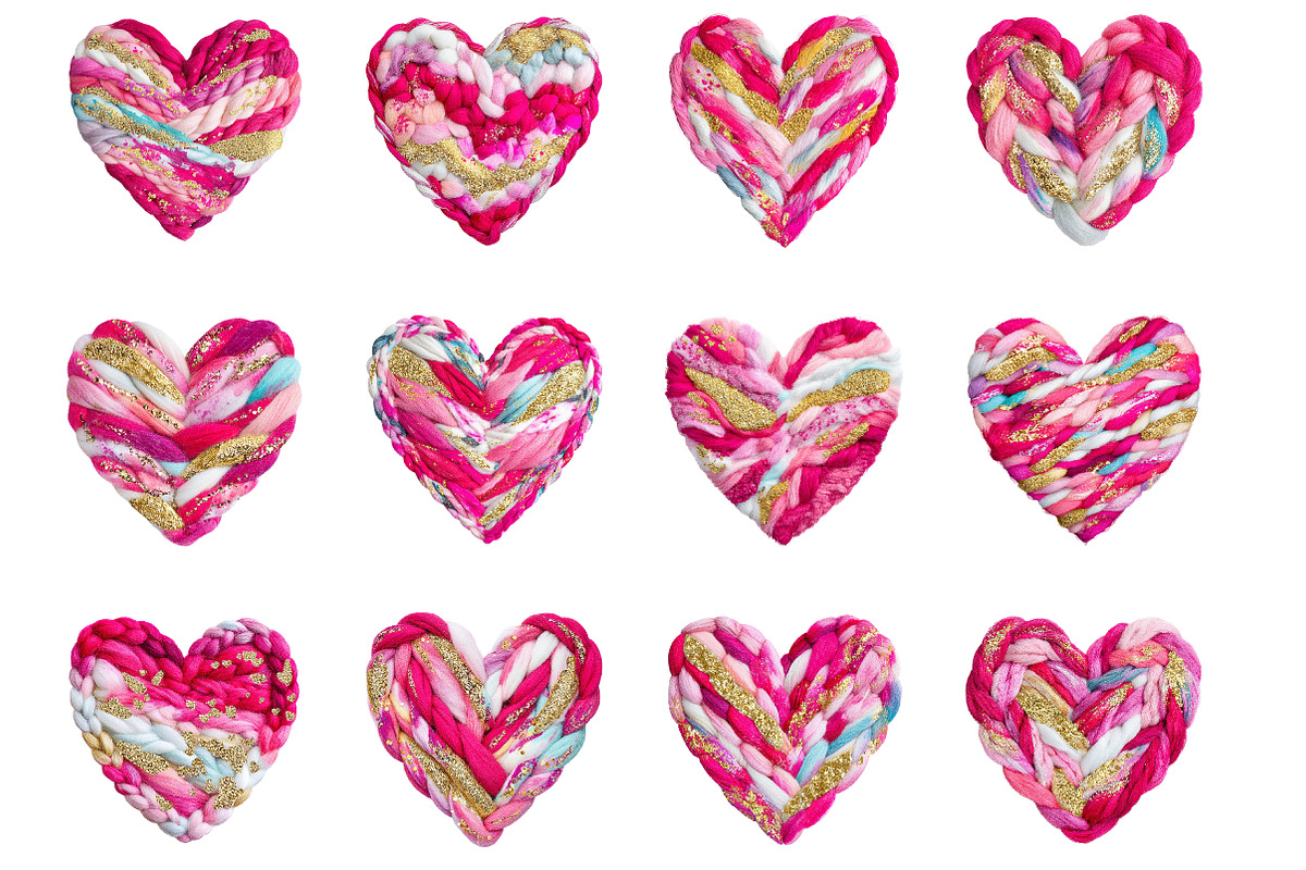 Latch Hook Yarn Crochet Heart clipa, an Illustration by Designworld (Photo 4 of 5)
