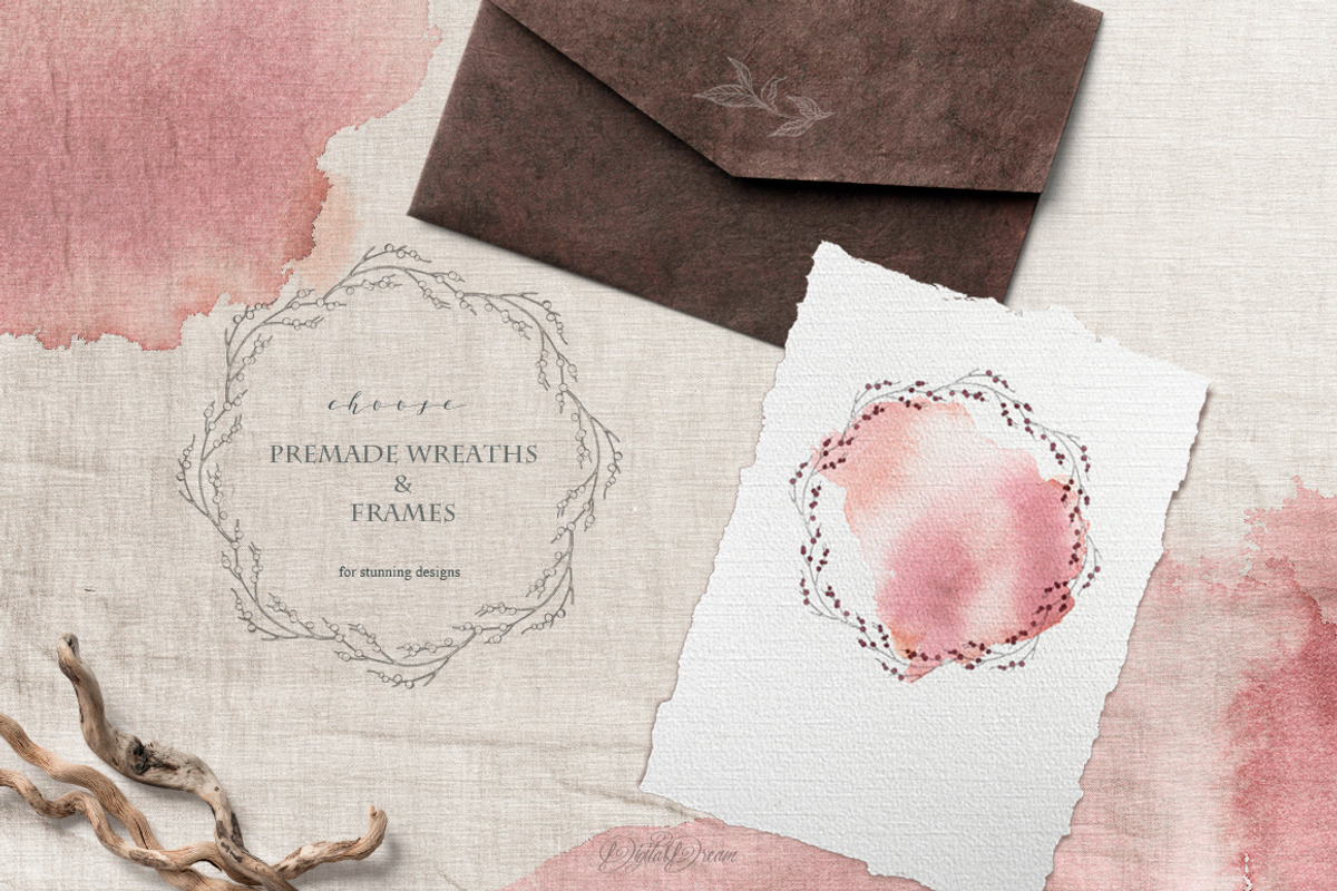 winter collection;wreaths,shapes,sea, an Object Graphic by DigitalDream (Photo 6 of 14)