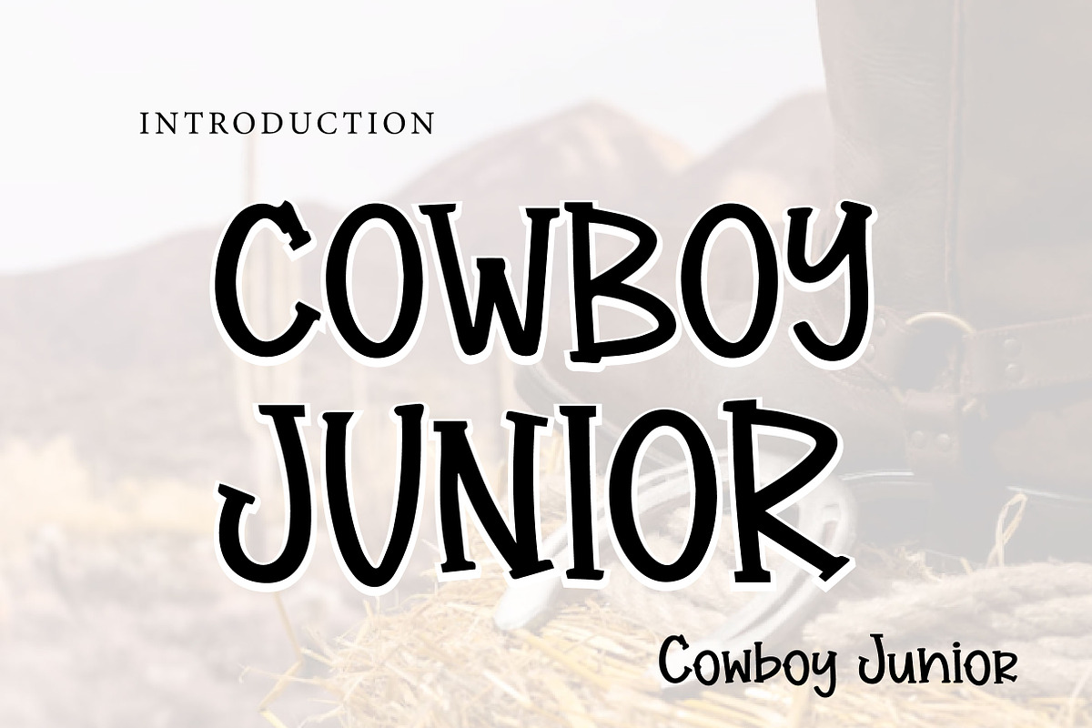 Cowboy Junior, a Slab Serif Font by Wow Magic (Photo 1 of 3)