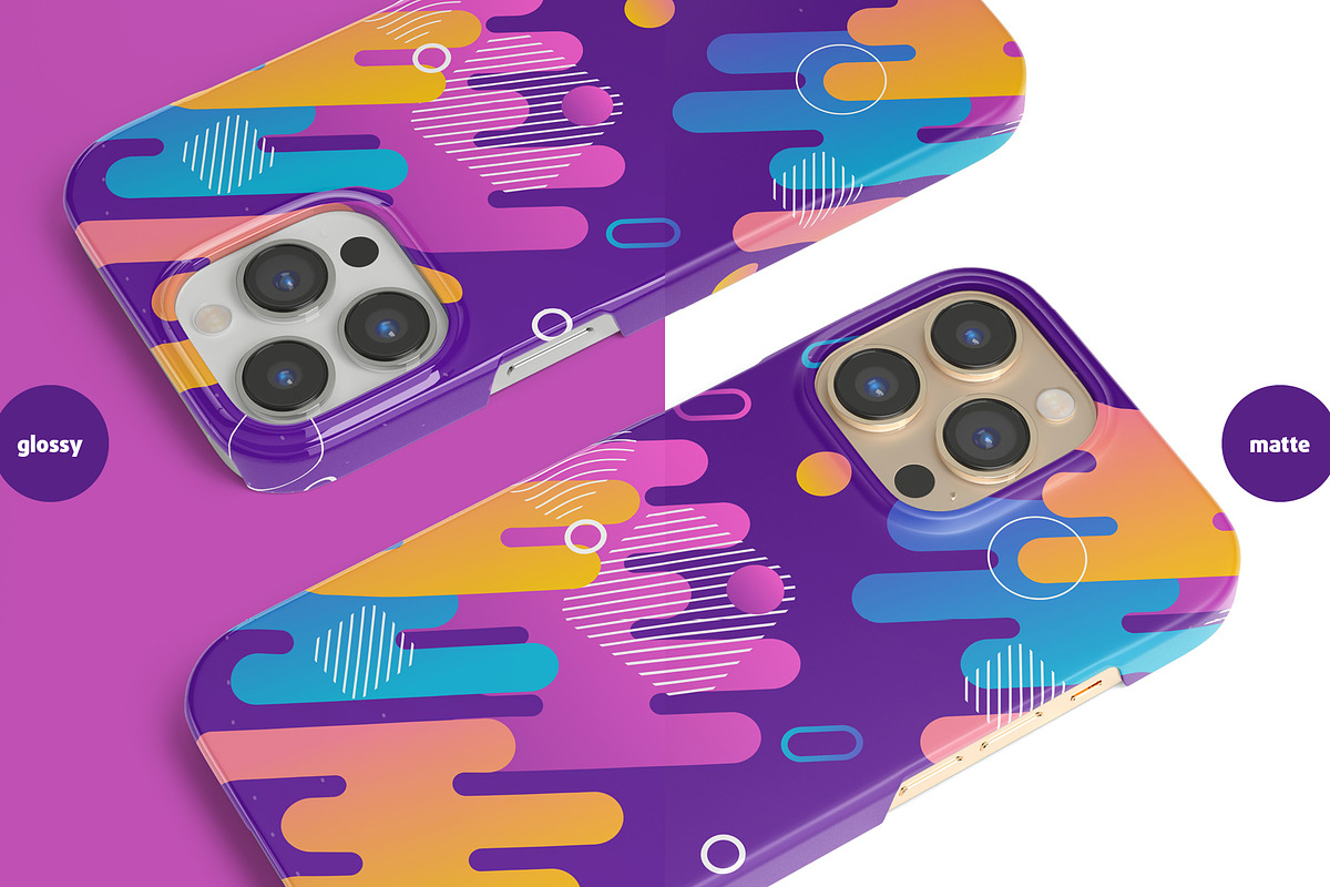 Phone 13 Pro Snap case Mock-up, an iPhone Mockup by Colatudo Store (Photo 8 of 8)