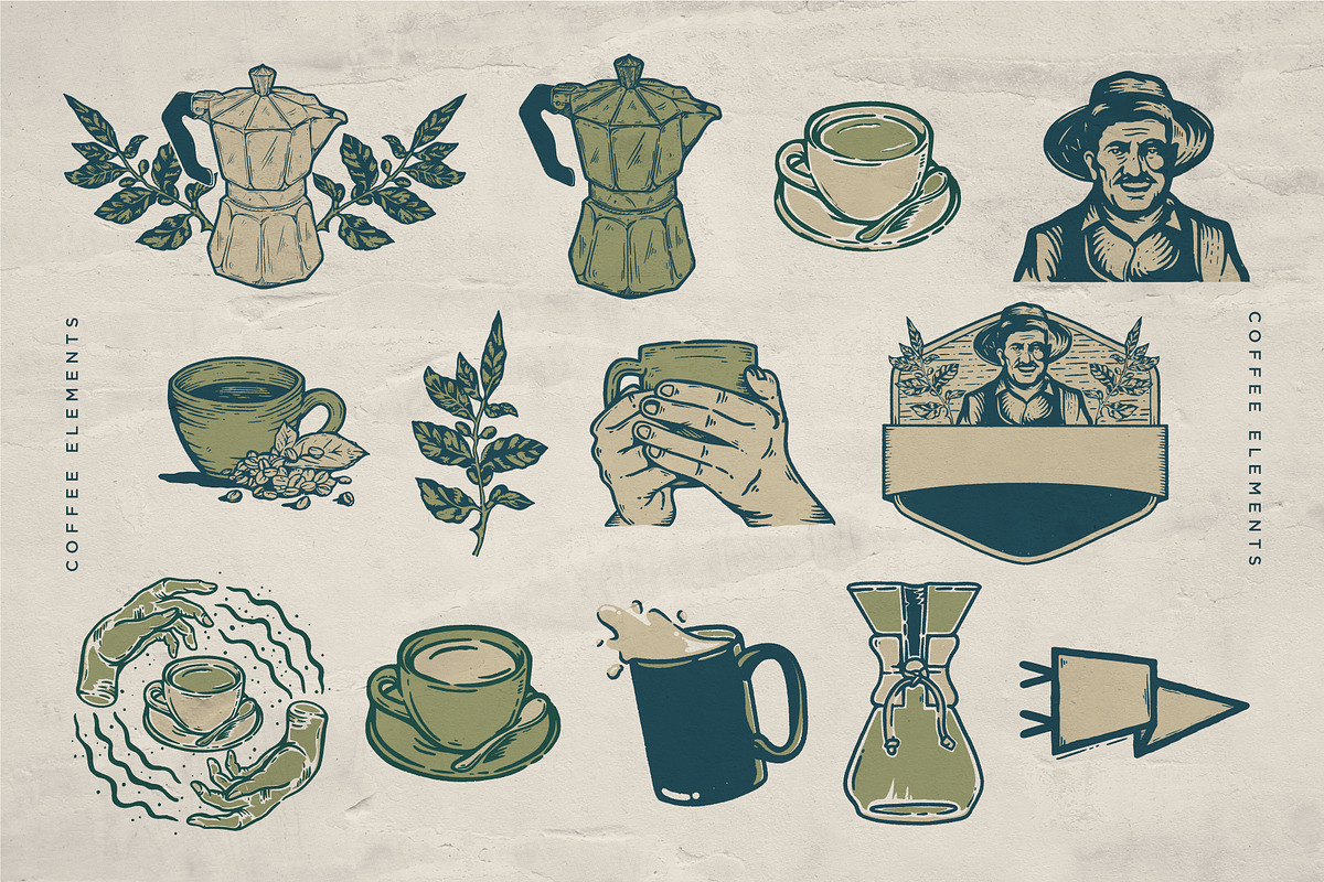 Coffee Label and Logo Pack, a Branding & Logo Template by Wortfice (Photo 8 of 8)
