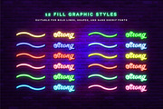 Neon Sign-Illustrator Effects, a Layer Style Add-On by Vector Galore (Thumbnail 3 of 12)