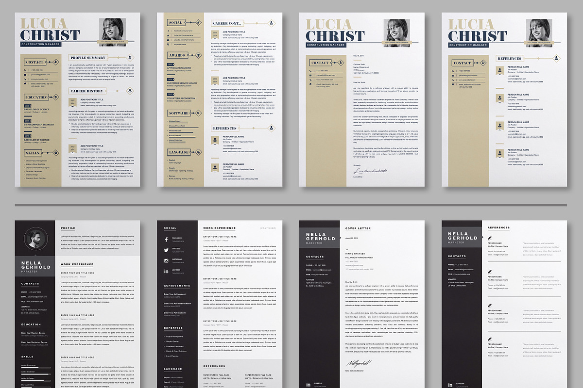 JOB WINNING RESUME - 50 TEMPLATES, a Resume Template by ResumeInventor (Photo 3 of 184)