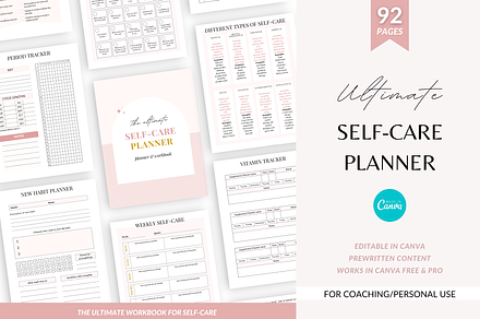 Productivity Planner Canva Template, A Templates & Theme By Cate Creates